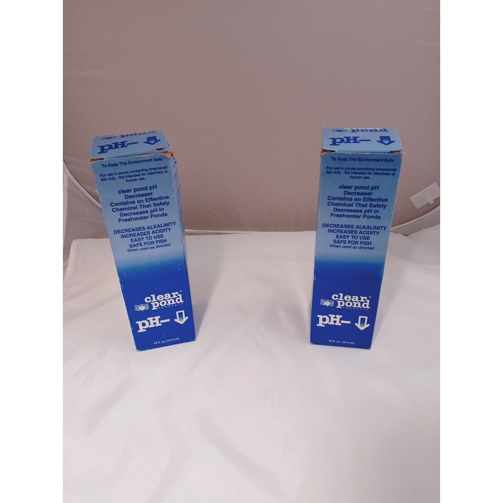 2 - CLEAR POND PH DOWN‎ Pond Water PH Reducing Solution 16-Ounce Bottle, White